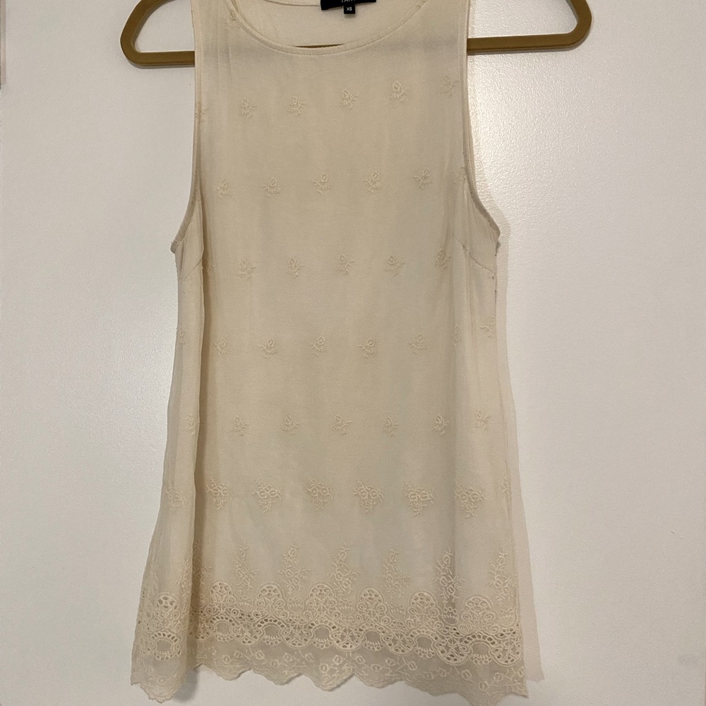 Lacey White Tank